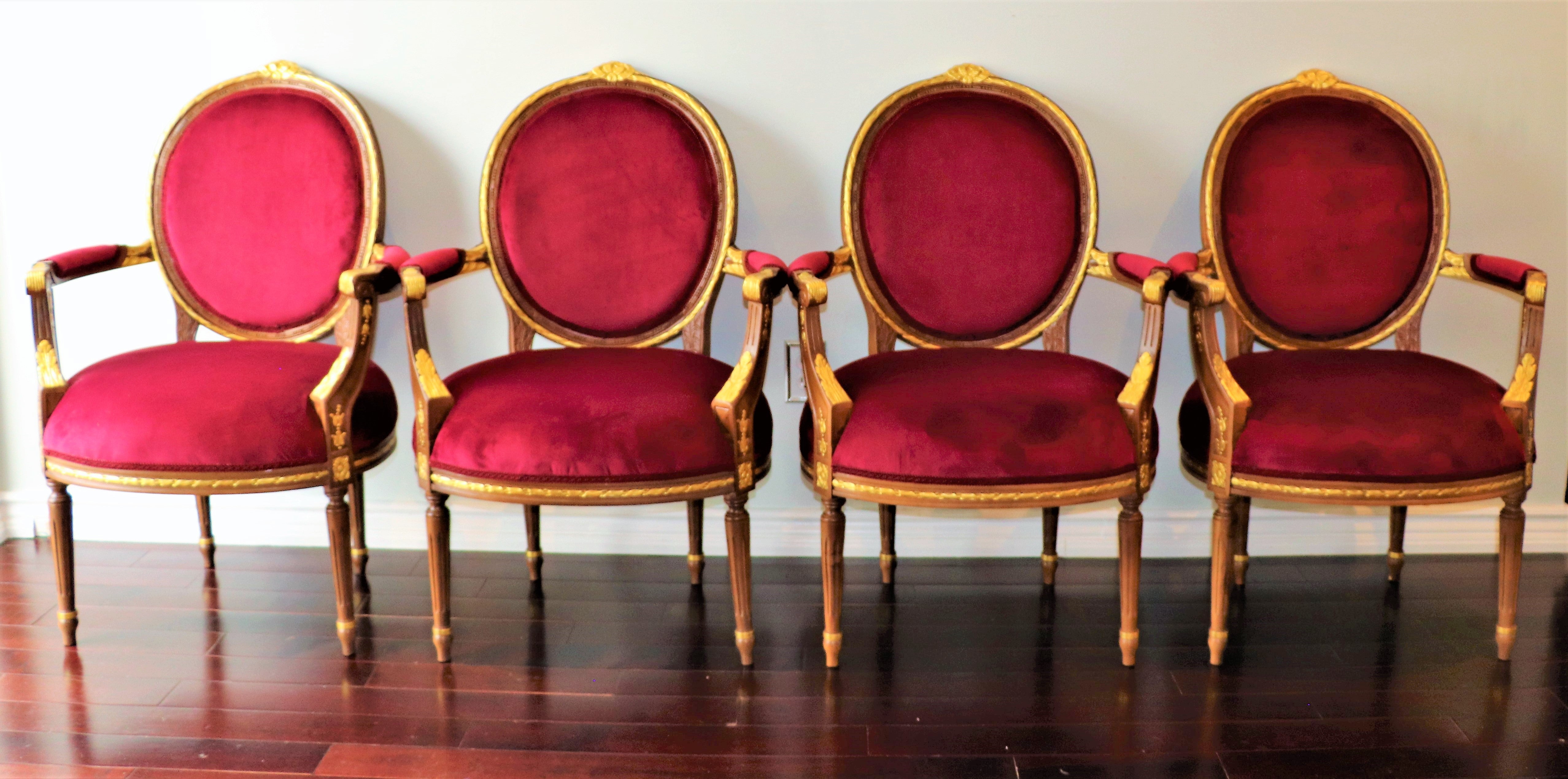 French Provincial Chair Set - Louis XV Style
